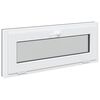 vidaXL Fereastră pentru subsol RISOR 110 x 40 cm PVC și Sticlă
