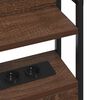 vidaXL Tăblie de depozitare cu raft Stejar brun 75 cm Lemn compozit