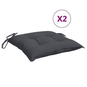 vidaXL Perne de scaun, 2 buc., antracit, 40x40x7 cm, textil oxford