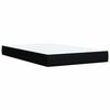 vidaXL Pat box spring cu saltea, negru, 120x190 cm, catifea