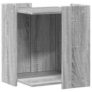vidaXL Cutie litieră pisici sonoma gri 42x42x51 cm lemn prelucrat