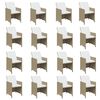 vidaXL Set mobilier de exterior cu perne, 17 piese, bej, poliratan
