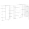 vidaXL Gard de grădină cu țevi de sprijin 48 buc. 115 x 50 cm Argintiu