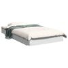 vidaXL Cadru de pat, alb, 90x190 cm, lemn prelucrat