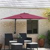 vidaXL Parasol de Grădină Roșu Bordeaux 248,5 x 247,5 x 160 cm