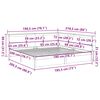 vidaXL Pat cu bibliotecă fără saltea, 180x200 cm, lemn masiv de pin