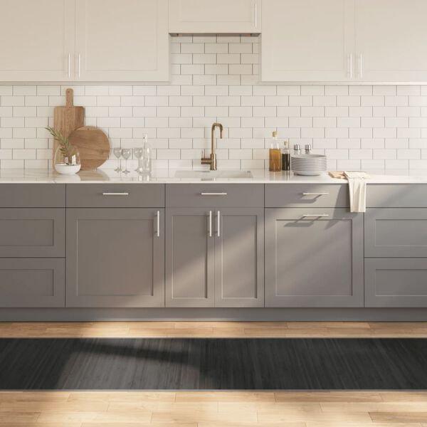 vidaXL Covor dreptunghiular, gri, 70x400 cm, bambus