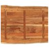 vidaXL Blat masă 110x80x3,8 cm dreptunghiular lemn acacia margine vie