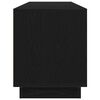 vidaXL Dulap TV cu lumini LED Stejar negru 193,5x41x50 cm