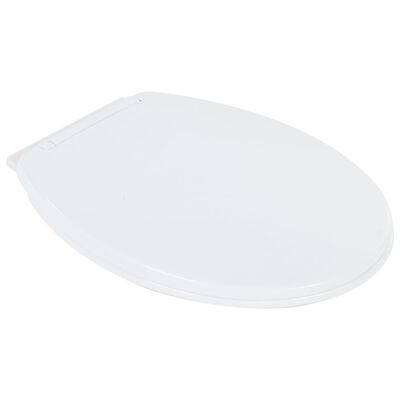 vidaXL Vas WC fără ramă, închidere silențioasă, + 7 cm, alb, ceramică