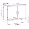 vidaXL Dulap de chiuvetă, stejar artizanal, 80x30x60 cm lemn prelucrat