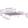 vidaXL Cadru pat foarte lung fără saltea, 200x210 cm, lemn masiv pin