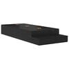vidaXL Cadru de pat cu depozitare Stejar Negru 80 cm Lemn compozit