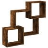 vidaXL Dulap de perete, 78x18x71 cm, stejar fumuriu, lemn prelucrat