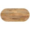 vidaXL Blat de masă oval, 120x60x3,8 cm, lemn masiv de mango