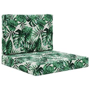 vidaXL Perna pentru canapea de exterior 2 pcs Model cu frunze