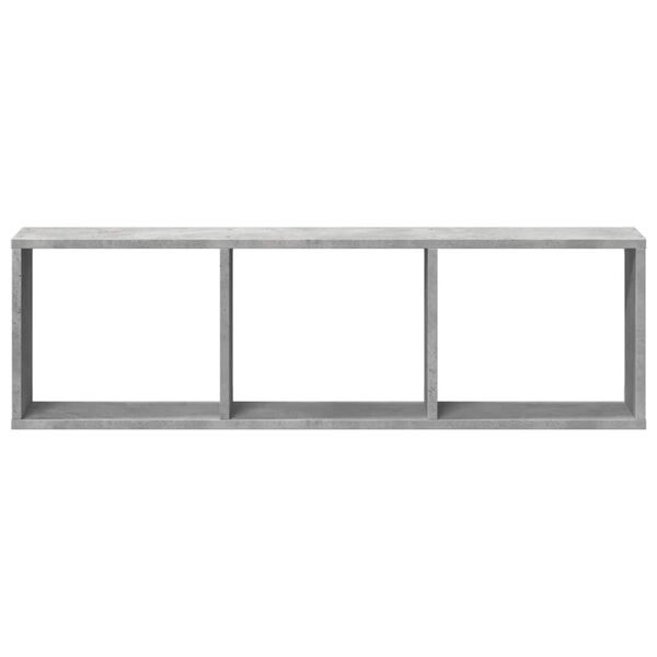 vidaXL Dulap de perete, gri beton, 100x16x30 cm, lemn prelucrat