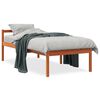vidaXL Pat pentru seniori, maro ceruit, 75x190 cm, lemn masiv de pin