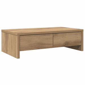 vidaXL Suport monitor cu sertare, stejar artizanal, 50x27x15 cm, lemn