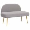 vidaXL Bancă tapițată cu spătar Gri deschis 110 x 60 x 76 cm Boucl&eacute;