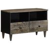 vidaXL Dulap TV Gri deschis 70x33,5x46 cm Lemn masiv Mango