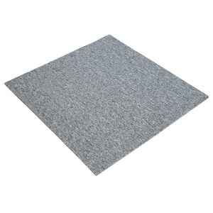 vidaXL Placă de carpetă Gri deschis 50 x 50 cm 20 buc. PP și bitum