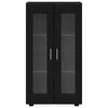vidaXL Bufet cu raft cu ușă Negru 55,5 x 29 x 103 cm Lemn compozit