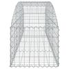 vidaXL Coș gabion arcuit, 200x50x40/60 cm, fier galvanizat