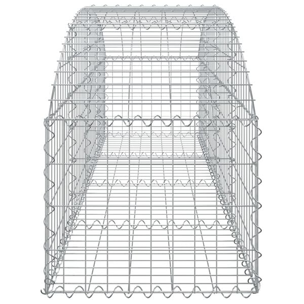 vidaXL Coș gabion arcuit, 200x50x40/60 cm, fier galvanizat