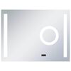 vidaXL Oglindă cu LED de perete de baie, cu senzor tactil, 80 x 60 cm