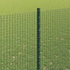 vidaXL Gard cu Stâlp Verde 1,5 x 50 m Oțel și PVC