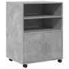 vidaXL Dulap cu roți, gri beton, 60x48x81 cm, lemn prelucrat