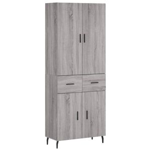 vidaXL Dulap &icirc;nalt, gri sonoma, 69,5x34x180 cm, lemn compozit