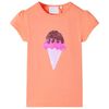 vidaXL Tricou pentru copii, portocaliu neon, 104
