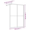 vidaXL Paravan de duș walk-in, roșu, 140x195cm sticlă ESG transparentă