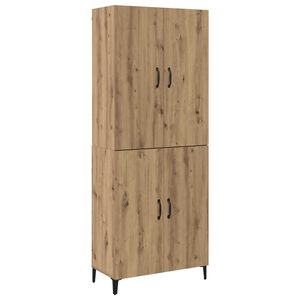 vidaXL Bufet 2 buc. Stejar Artizanal 69,5 x 34 x 180 cm Lemn prelucrat