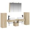 vidaXL Set de mobilier pentru baie 6 pcs Stejar Sonoma