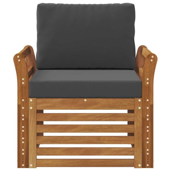 vidaXL Set de canapele de exterior Lemn de acacia solid și poliester