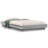 vidaXL Cadru de pat, gri sonoma, 90x200 cm, lemn prelucrat