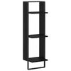 vidaXL Raft de perete Montare pe perete Stejar Negru 30 x 25 x 100 cm