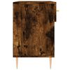 vidaXL Bancă de pantofi, stejar fumuriu, 102x35x55 cm, lemn prelucrat