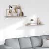 vidaXL Rafturi de perete suspendate,2 buc,gri beton,80x23,5x3,8 cm,MDF