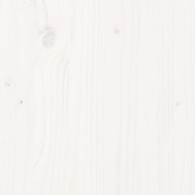 vidaXL Pat pentru seniori, alb, 100x200 cm, lemn masiv de pin