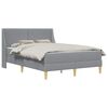 vidaXL Cadru de pat cu saltea cu headboard Poliester