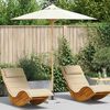 vidaXL Parasol de Grădină Alb crem &Oslash; 270 x 260 cm Bambus