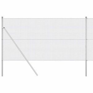 vidaXL St&acirc;lp de gard. Argintiu