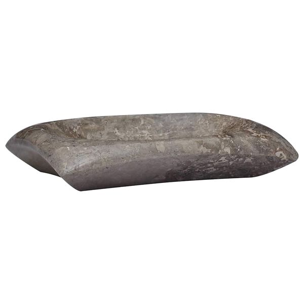 vidaXL Chiuvetă, gri, 50x35x10 cm, marmură