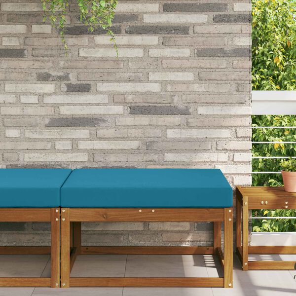 vidaXL Perna pentru canapea de exterior Albastru regal 80 x 80 x 8 cm