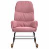 vidaXL Scaun balansoar, roz, catifea