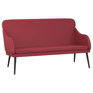 vidaXL Bancă, roșu vin, 110x76x80 cm, piele ecologică